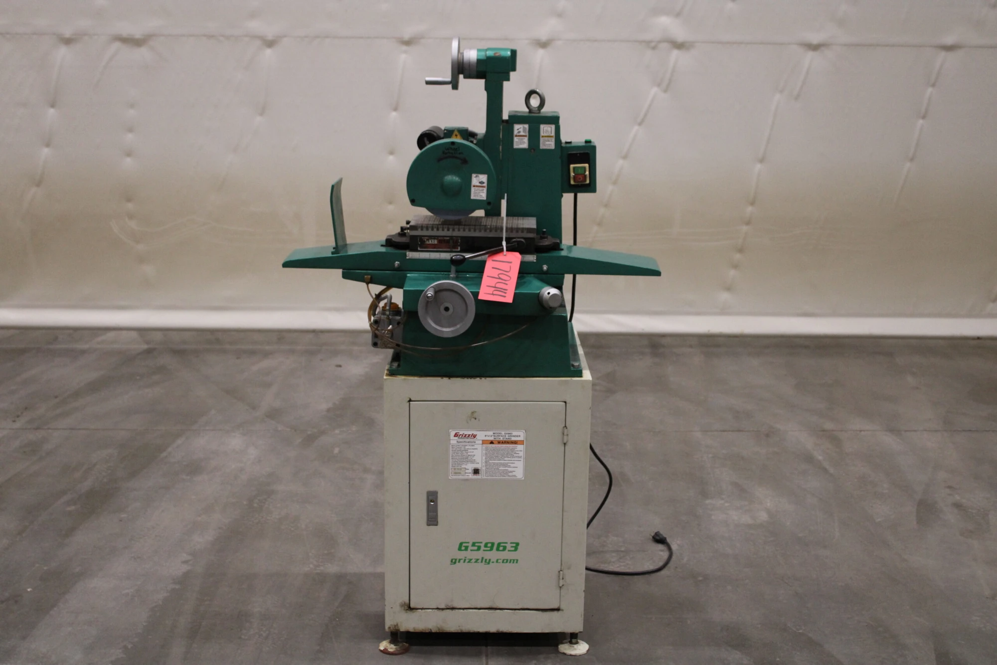 Grizzly 6′ x 12″ Hand Surface Grinder, Model 65963 Single Phase