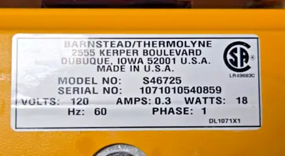 USED Barnstead S46725