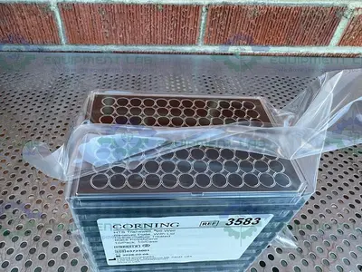 NEW CORNING 3583 HTS TRANSWELL-96 RECEIVER PLATE, BLACK, TC-TREATED, STERILE
