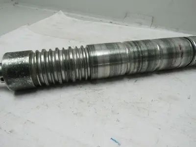 Aluminum Belt Drive Conveyor Roller 2-3/8"x 17"L W/3/4" Shaft 25-5/8" OAL