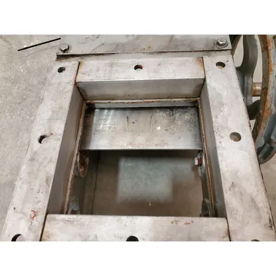 Used 6" sq. Stainless Steel Maintenance Gate Valve