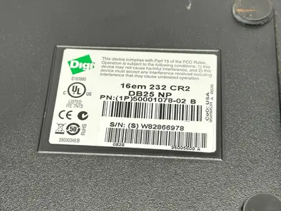 50001078-02 | DigiPorts  B 16em 232 CR2 DB25 NP Module 16 Port - Used