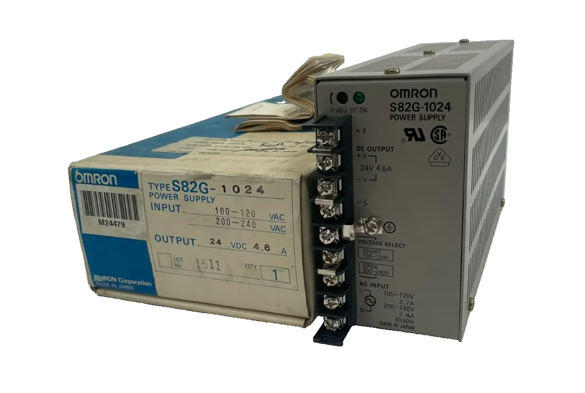 NEW OMRON S82G-1024 POWER SUPPLY 24VDC 4.6AMP S82G1024