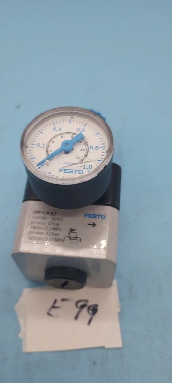 New | in-Stock Festo FESTO LRP-1/4-0.7 159500 Control Valve + GAUGE 161126 PLC Processors Arizona US | ASSET CONVERSION SPECIALISTS, INC. #310776