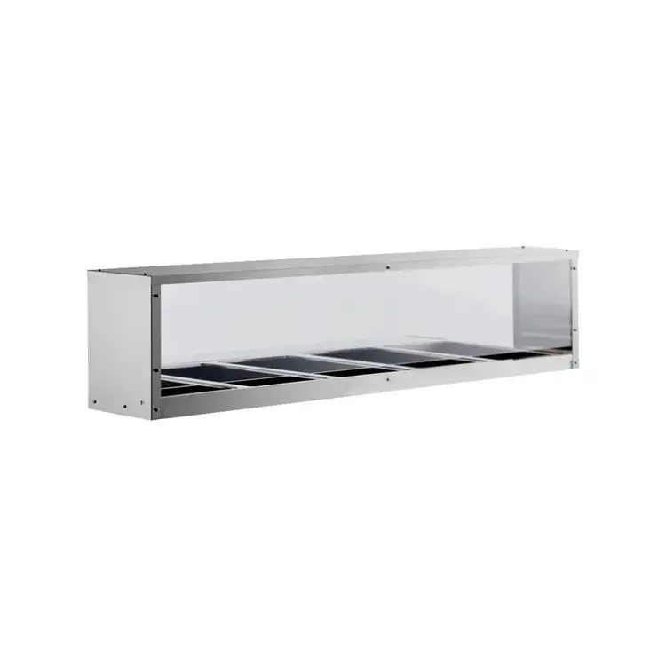 New | in-Stock Atosa New Atosa MROS-5ST Overshelf/Sneezeguard for 5-Well Steam Table Food, Restaurant, & Bakery Parts & Accessories Illinois US | Falcon Restaurant Supply #1375290