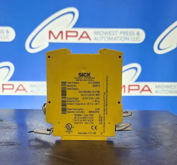 Used SICK UE10-30S3D0 Relays & Switches | Midwest Press and Automation #577715