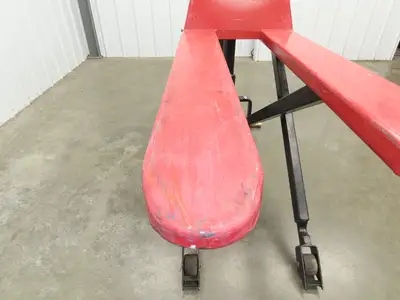 Uline H-5442 Manual Narrow Pallet Lifter 3000lb Jack 46" Long 31" Lift Height