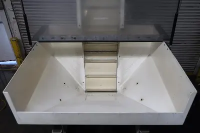 SPC8959  Elevator Service Engineering, Inc. cap feed hopper elevator Stainless Steel, 70.5" discharge height