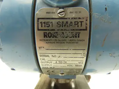 Rosemount 1151GP6S22B1C6 Pressure Transmitter 0-60 PSI
