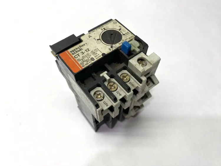 Used SPRECHER + SCHUH THERMAL OVERLOAD RELAY 6-9.5A Relays & Switches | Maverick Industrial Sales #1105636