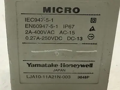 USED YAMATAKE LJA10-11A21N-003
