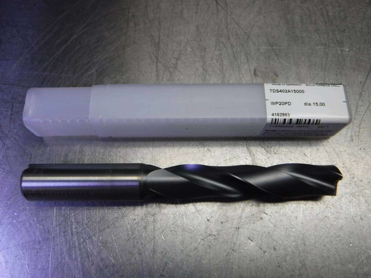 Widia 15mm Coolant Thru Carbide Drill 16mm Shank TDS402A15000 WP20PD (LOC364)
