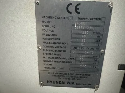 Used 2014 HYUNDAI VX-500 Vertical Machining Centers Ohio US | McKean Machinery Sales #1540315
