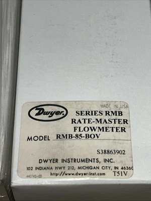 NEW Dwyer RMB-85-BOV