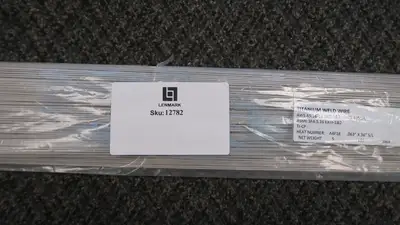 Titanium Welding Rods- Grade 1/2 (ERTi-1/ERTi-2), .63" x 36", 10 lb Pack