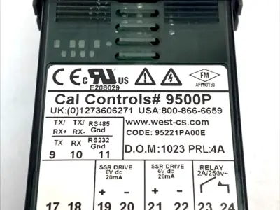 USED CAL CONTROLS PROGRAMMABLE TEMPERATURE CONTROLLER