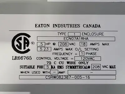 NEW EATON ECN07A1RHA