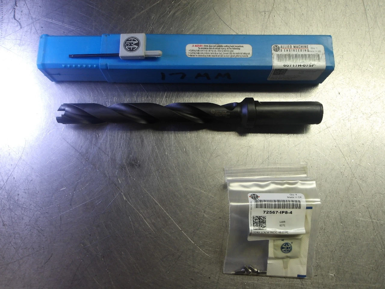 AMEC GEN3SYS 17mm Coolant Thru Indexable Drill 3/4" Shank 60717H-075F (LOC1817B)