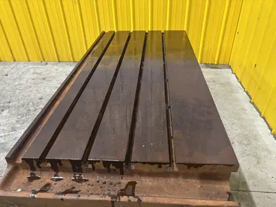 32" X 64" T SLOTTED STEEL DRILL BOX SETUP TABLE: STOCK #23229