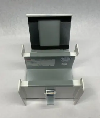 USED HOFFMAN NVENT HINGED COVER WIREWAY SECTION PAINTED WHITE