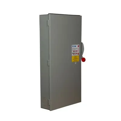 Eaton DH225FRK Disconnect Safety Switch, 2-Pole, 240V, 400A, Fused [New]