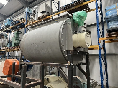 1,660L Stainless Steel Jacketed Kek Gardner Plough Shear Mixer – Type 2500E