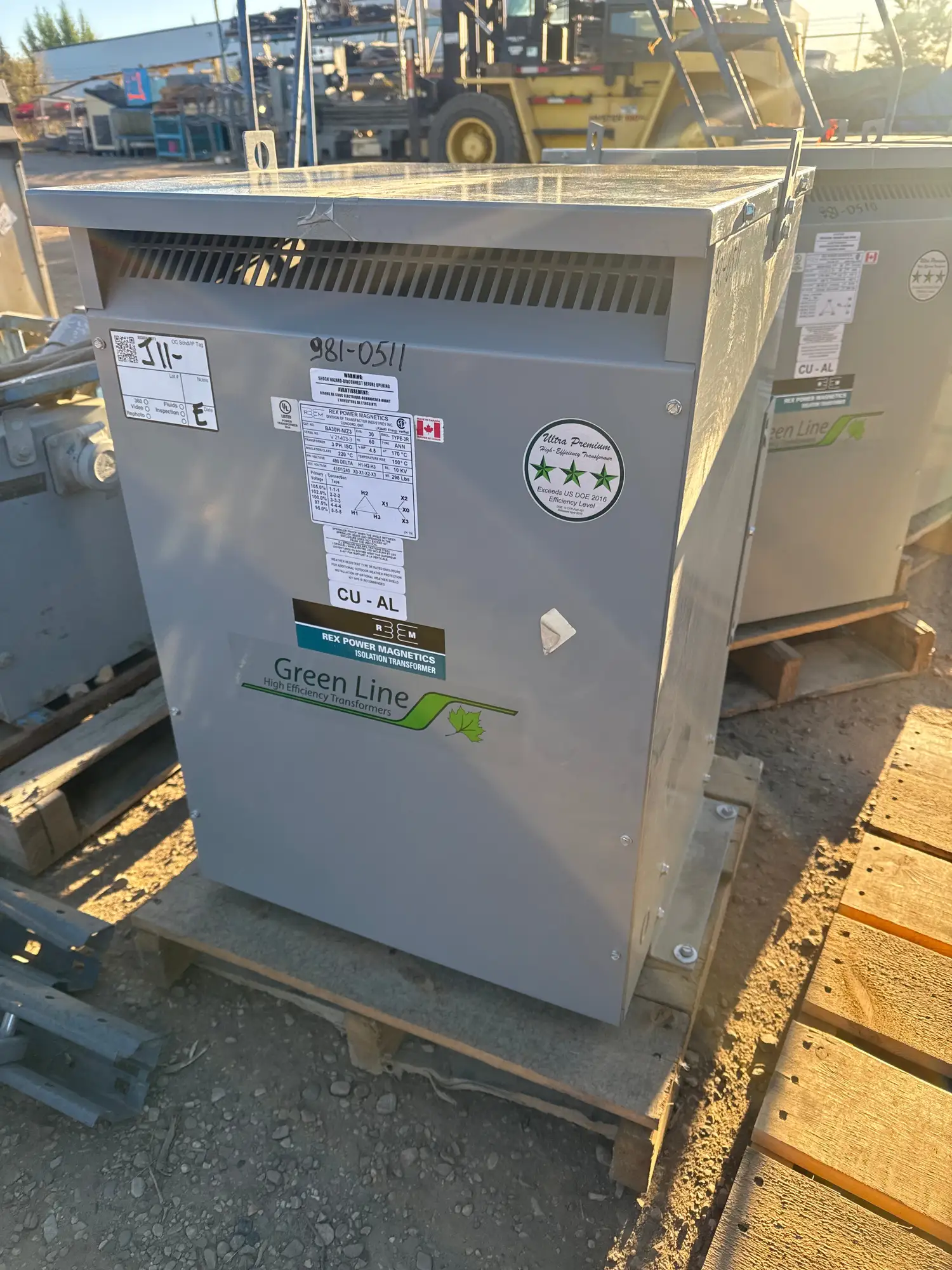 30KVA - 480V to 416Y/240V 3 Phase Isolation transformer