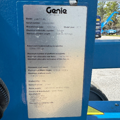 USED 2012 Genie Z-40/23N RJ