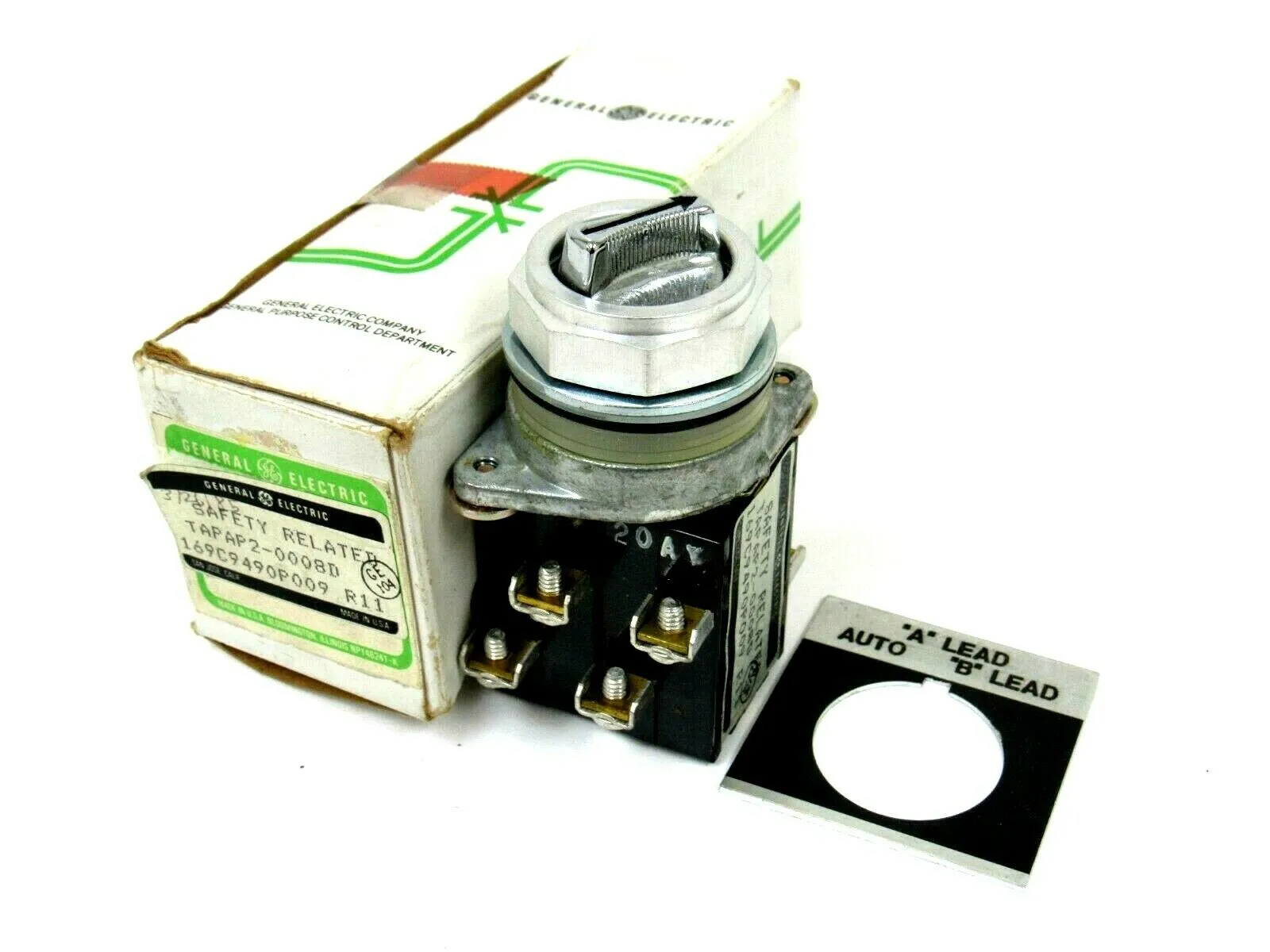 NEW GENERAL ELECTRIC 169C9490P009 SELECTOR SWITCH TAPAP2-0008D