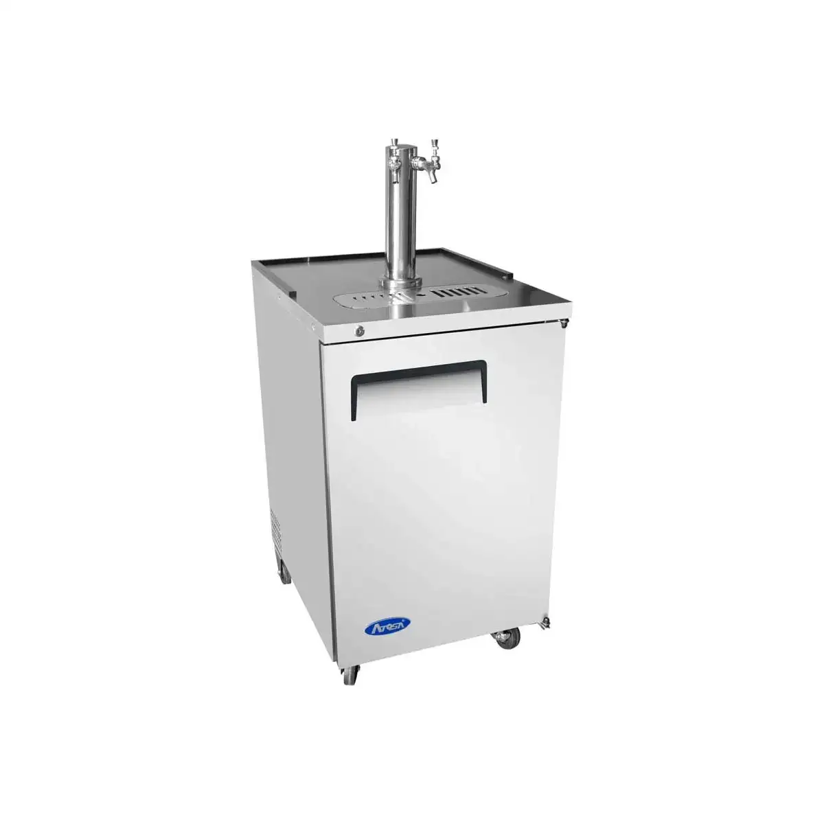 New | in-Stock Atosa New Atosa MKC23GR 23" Keg Cooler with 1 Dual Tap Tower Beer Equipment Illinois US | Falcon Restaurant Supply #1375399