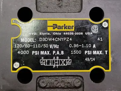 USED PARKER FILTRATION D3DW4CNYPZ4