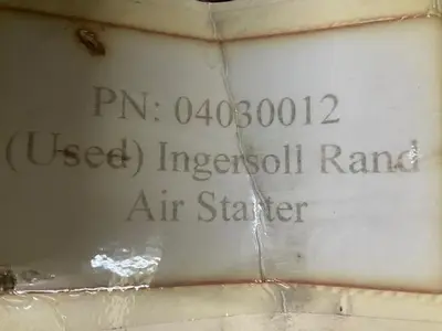 Ingersoll Rand Air Starter SN 080510974