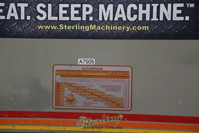 Used ACCURPRESS ADVANTAGE 717512 Press Brakes California US | Sterling Machinery Exchange #1465714