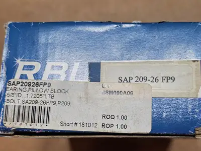 New | in-Stock RBL SAP209-26FP9 Bearings British Columbia CA | Lenmark #1440931