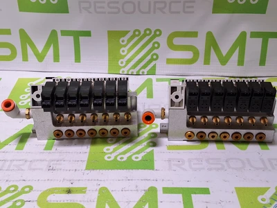 SMC PNEUMATIC 7X SOLENOID VALVE MANIFOLD VQZ235-6LO WITH 7 PORTS