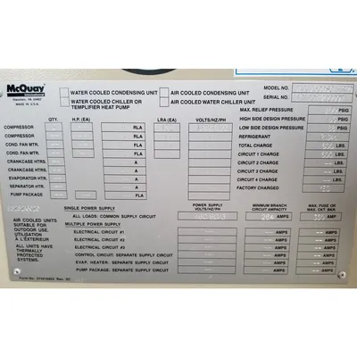 USED DAIKIN APPLIED WMC250DSC-ER10