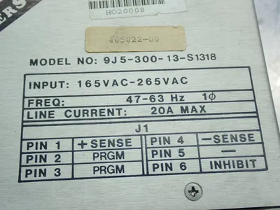 Used POWERTEC INC 9J530013S1318 AC/DC Power Supplies Ohio US | HGR 24 #1070189
