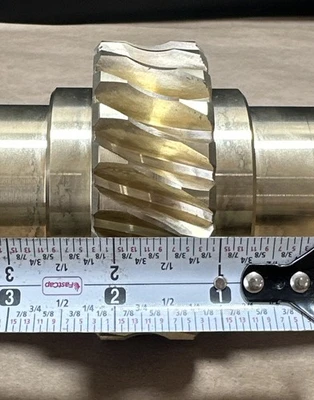 NEW NO BRANDING- Worm Gear Shaft For Pump/Worm Gearbox Brass || WARRANTY 🇺🇸