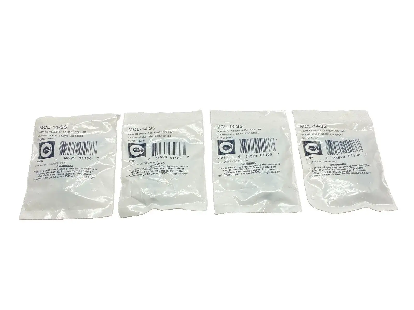 New | in-Stock Ruland 14mm One-Piece Clamp Shaft Collar 30mm OD 11mm Width LOT OF 4 Clamps Michigan US | Maverick Industrial Sales #1453970
