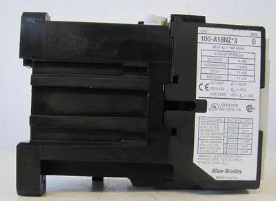 Allen Bradley AB 35A Contactor 100-A18NZ*3 12V DC Coil 35 Amp 10E