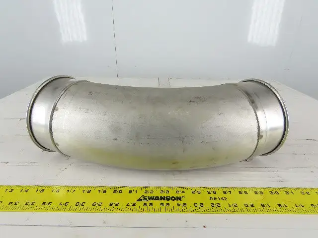 6" Stainless Steel 45° Elbow Rolled Ends Quick Connect