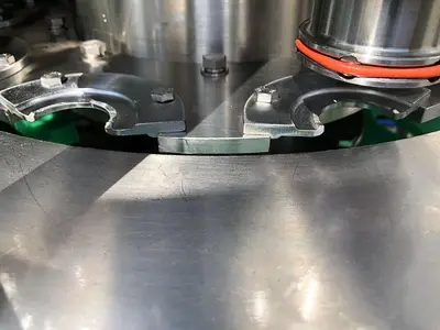 USED 2017 ZHANG J IAGANG, BEIJING CHINA TRI-BLOCK 40 VALVE BOTTLE RINSER, FILLER, CAPPER