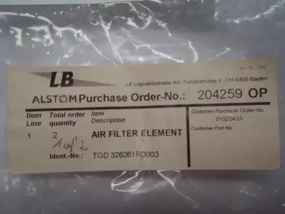 New | in-Stock Alstom Element Filter Filters Michigan US | Maverick Industrial Sales #1395951