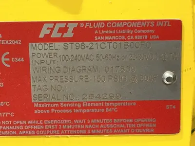 Used FCI ST9821CT01B00F0 Air Velocity and Flow Ohio US | HGR 24 #1266743