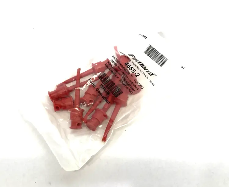 New | in-Stock Pomona Minigrabber® Test Clip For Max. .144" Wire Dia 10-PACK Oscilloscope Accessories Michigan US | Maverick Industrial Sales #1496221