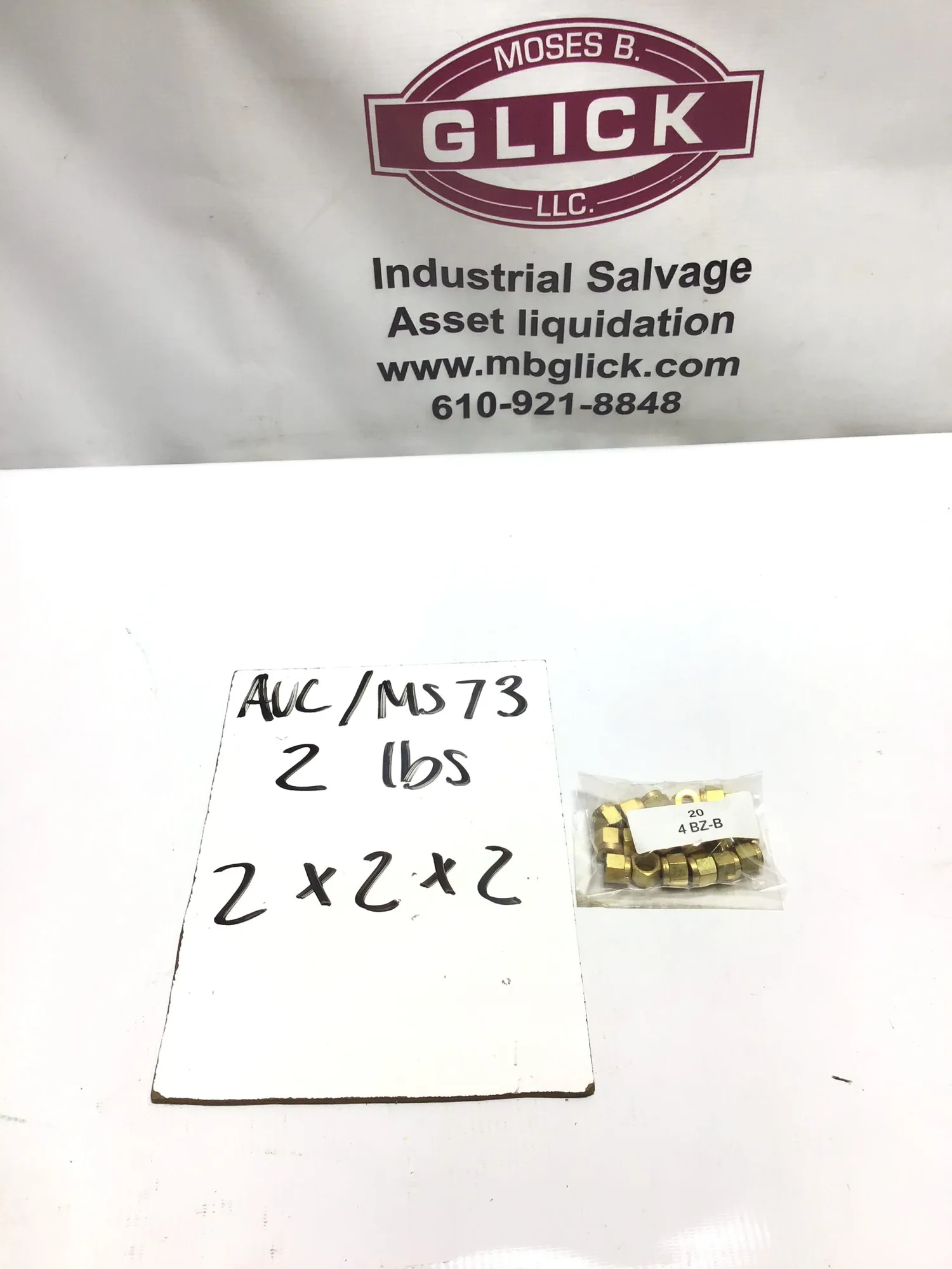 Parker 20 PSC 4 BZ-B Brass ⅜ Hex Nut Tubing