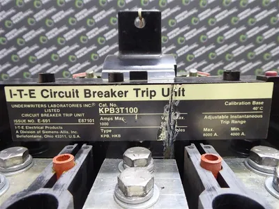 ITE HKB3F120 Circuit Breaker 1200A Frame 1000A Trip 600V 3 Pole Used