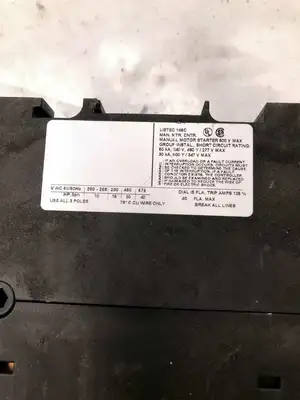 Siemens 3RV1042-4FA10 CIRCUIT BREAKER SIZE S3 FOR MOTOR PROTECTION 3 Pole