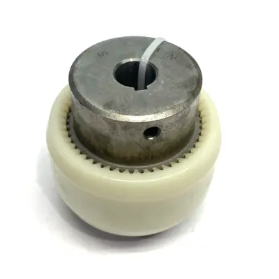 USED KTR SIZE 1 RUFLEX® TORQUE LIMITER WITH BOWEX® CURVED-TOOTH GEAR COUP.