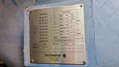 DE DIETRICH DN1400 Glass Lined Tanks | Perry Equipment (5)